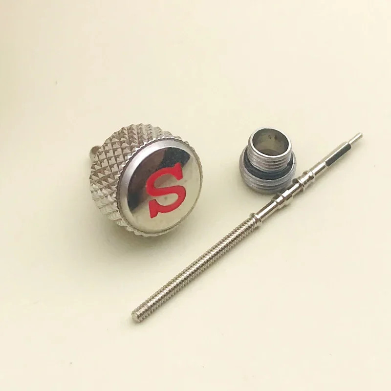 7Mm Screw-In Watch Crown SKX007 SRPD Replace Crown Engraved Signed ‘S’ Fits Nh35