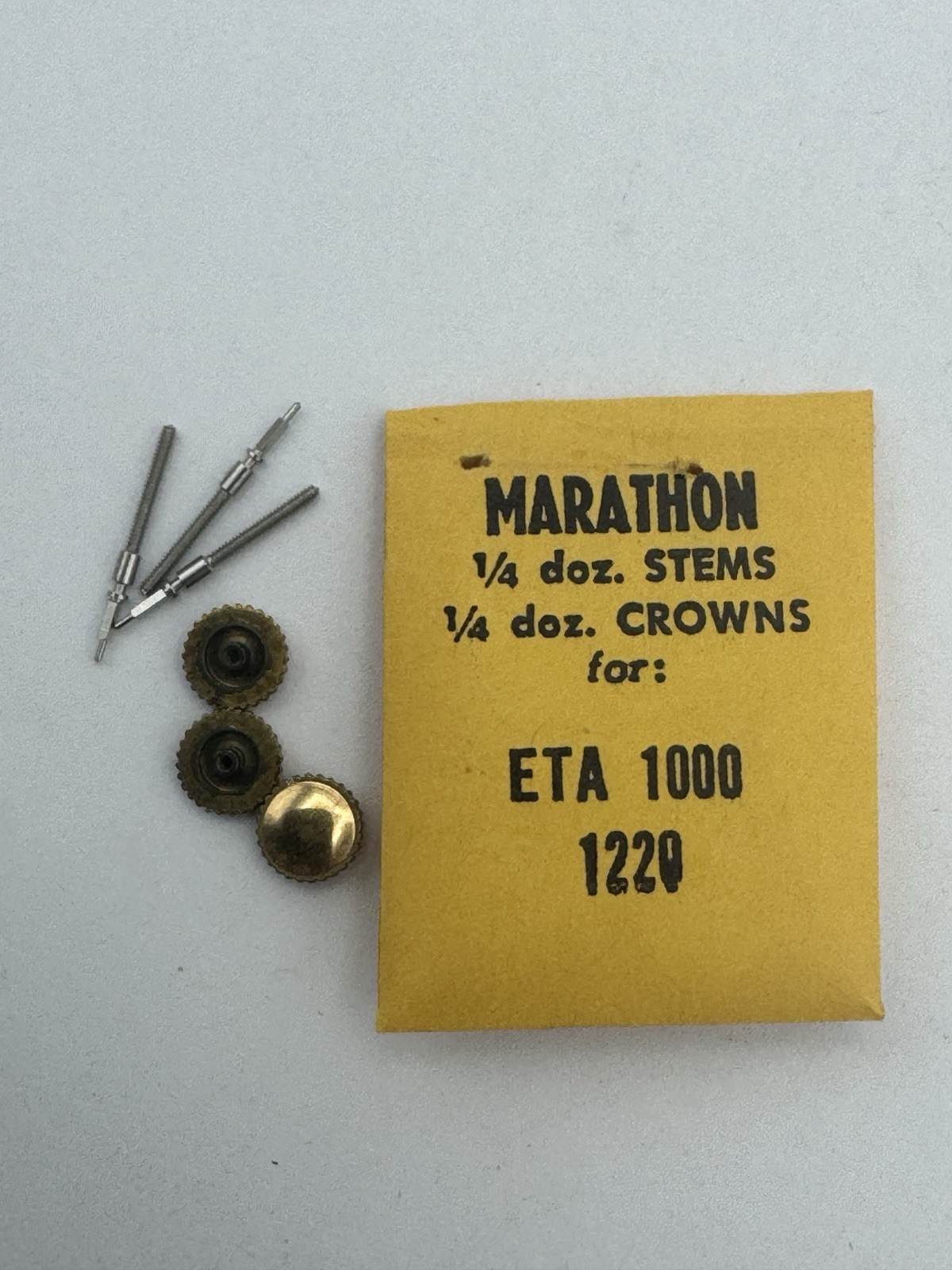 Vintage Bulova 8AH 1000.1220 Service Kit – Mainspring Crowns and Staffs