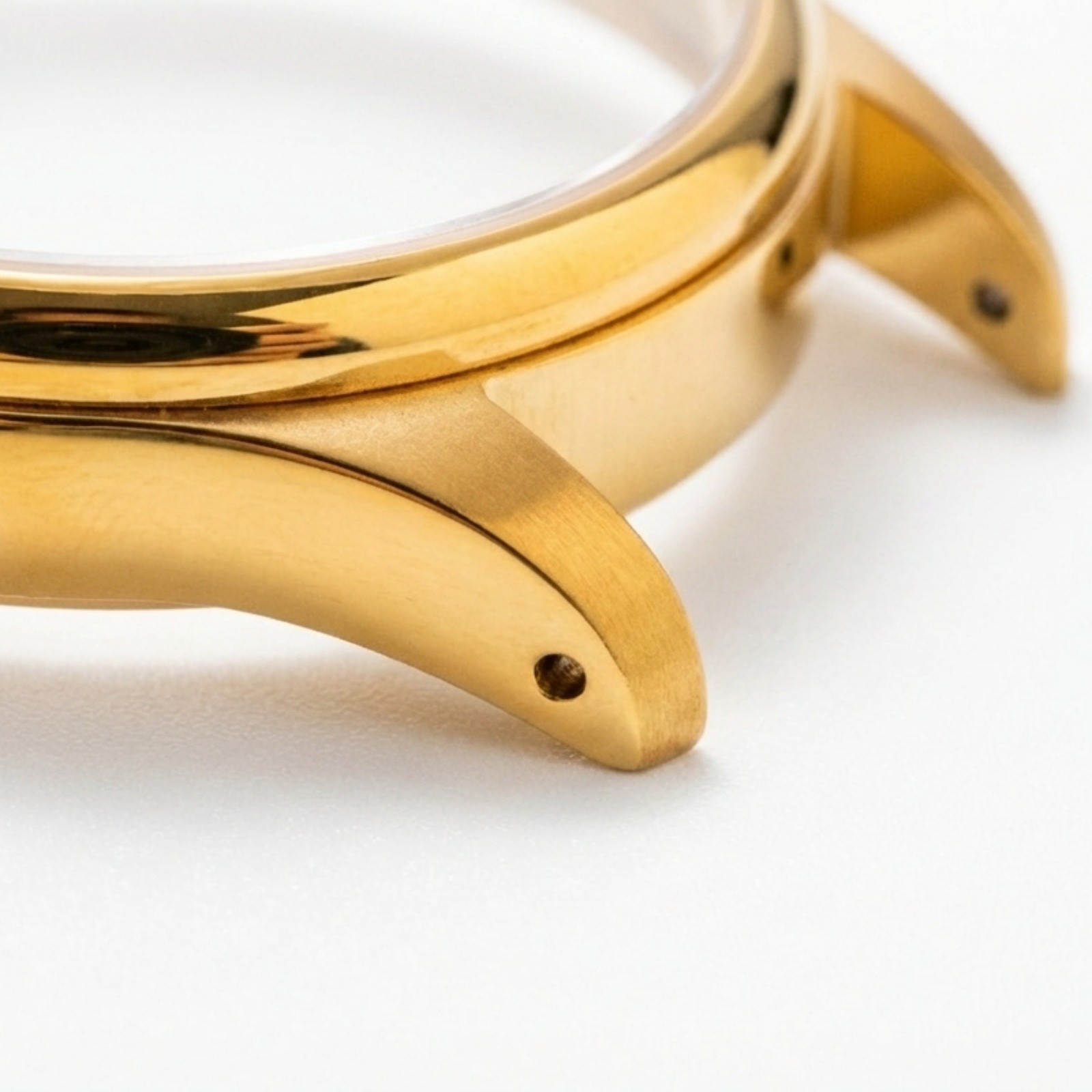 41mm glass Gold Watch Case back cover waterproof ring for 2035 Movement