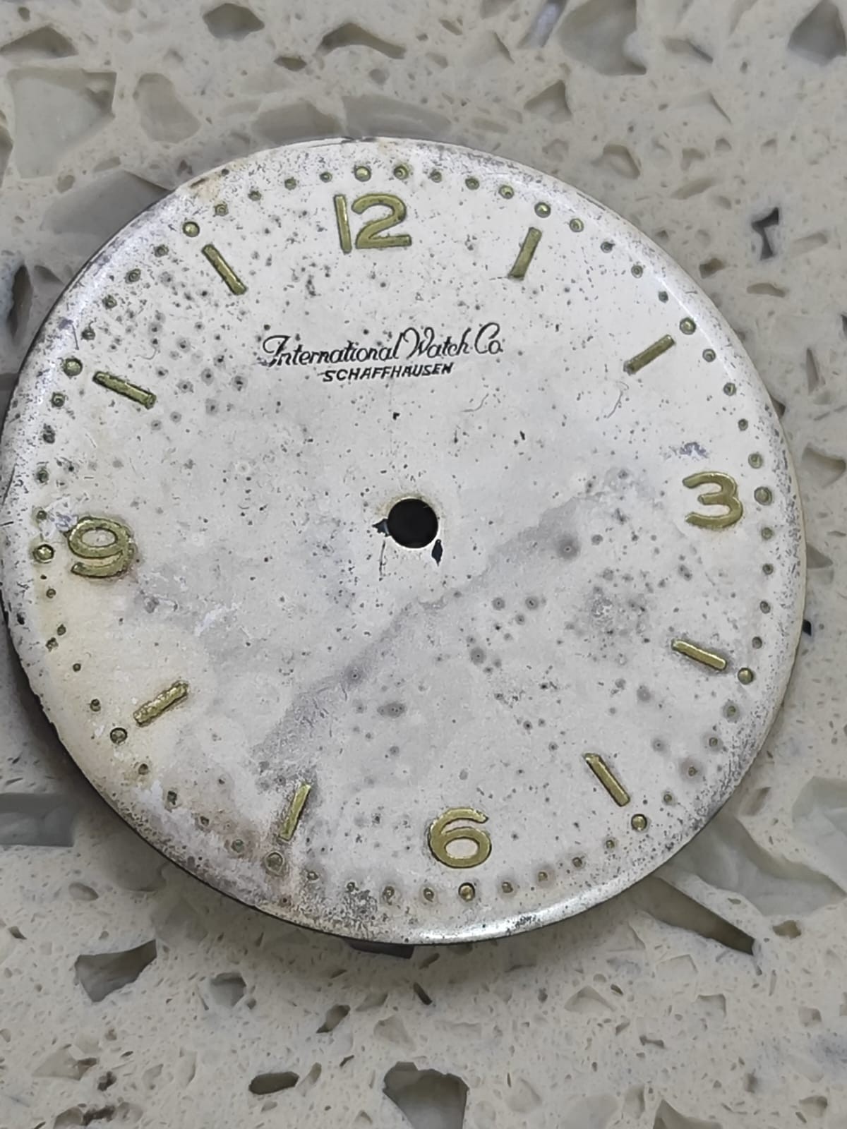 Vintage IWC Schaffhausen Cal C 89 Part Dial Silver 30.5mm Y