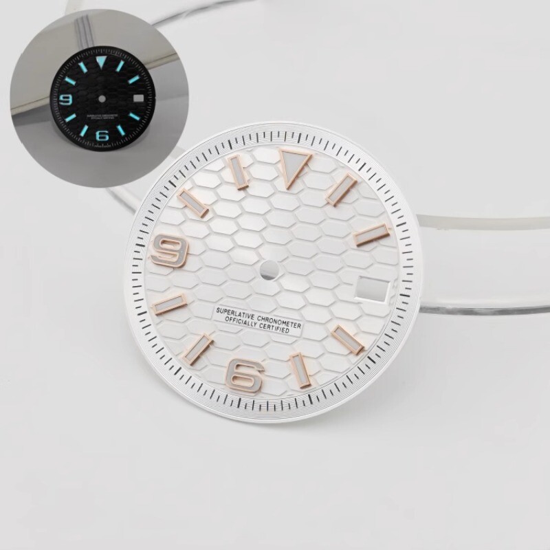 28.5mm 31mm Watch Dial blue Luminous fits NH35/NH36 movement Watch Parts