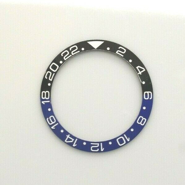Ceramic Bezel Insert for Rolex GMT Master II Batman Black / Blue fits 116710