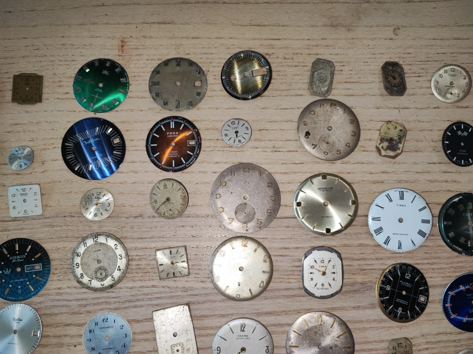 Mix Watch Dial lot random conditions and sizes