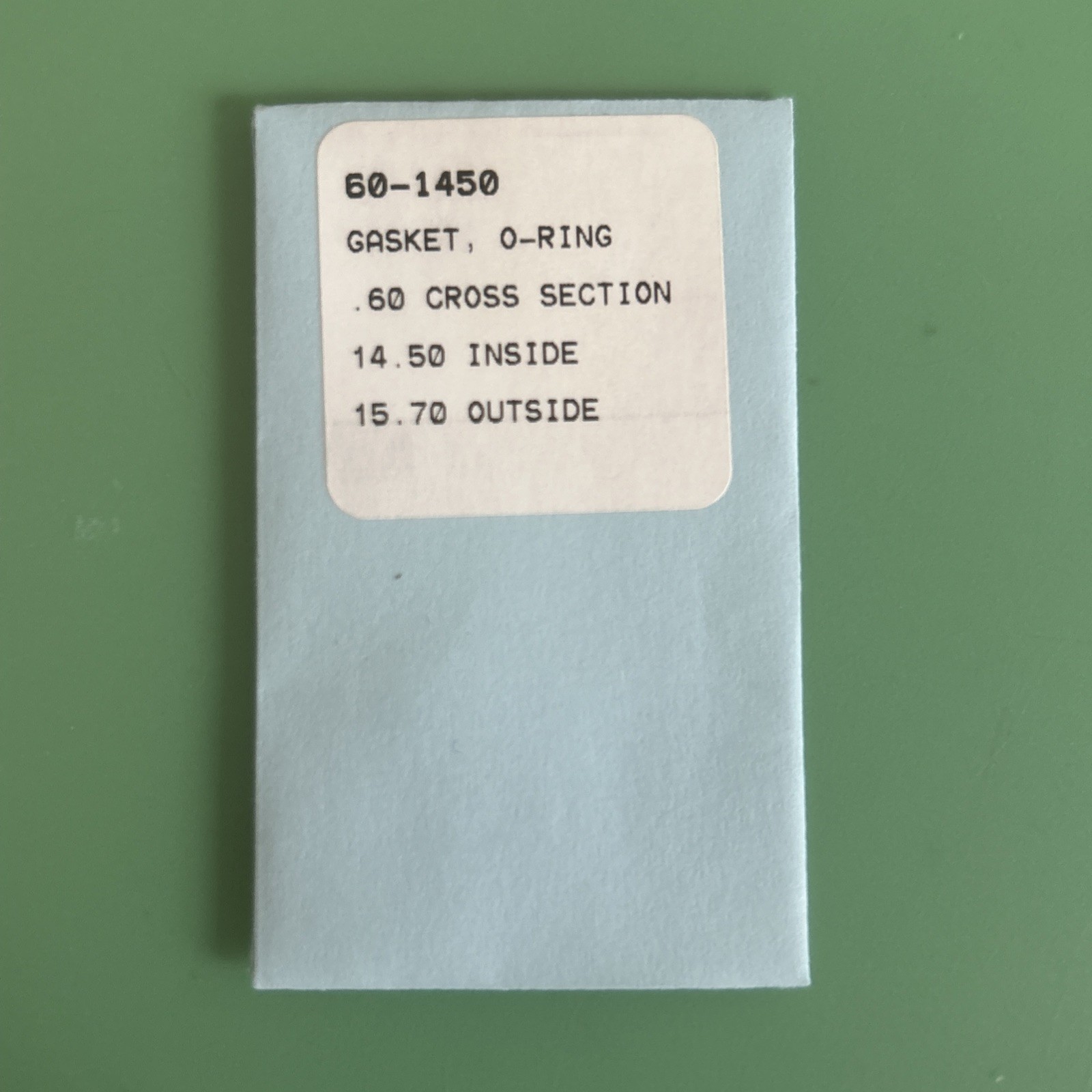 Borel – O-Ring Caseback Gaskets – 60 Series -.6mm Cross Section -14.5-34mm ID