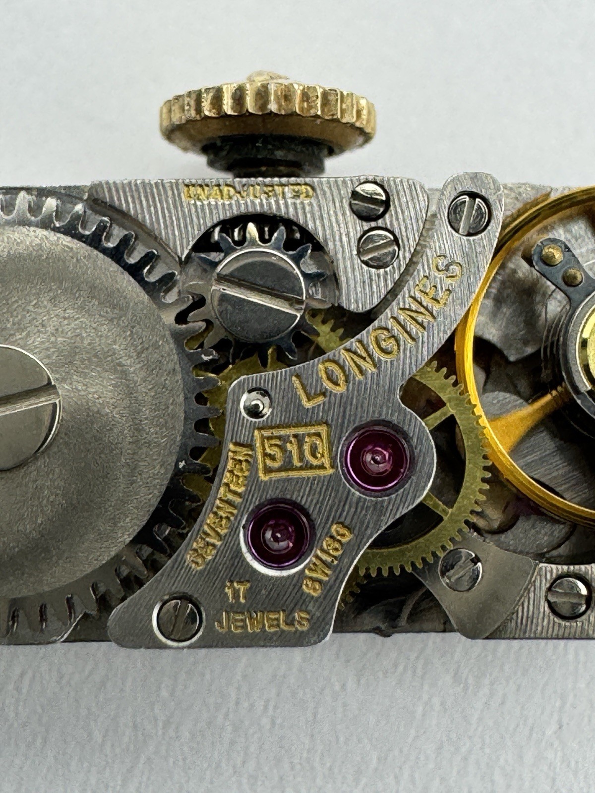Vintage Longines Cal 510 Wristwatch Movement – Runs