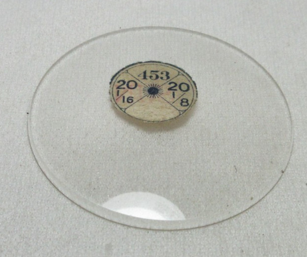 THICK GLASS POCKET WATCH CRYSTAL 20 1/16 REPLACEMENT PART NEW OLD STOCK #BB20