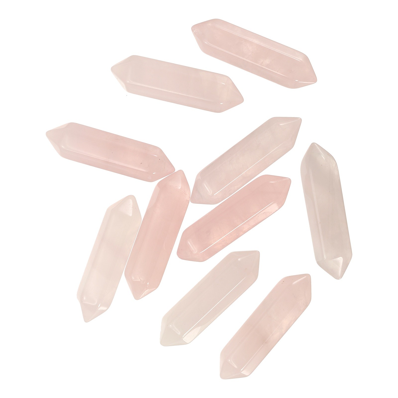10 Pack Rose Quartz Crystals Polished Crystals Bulk