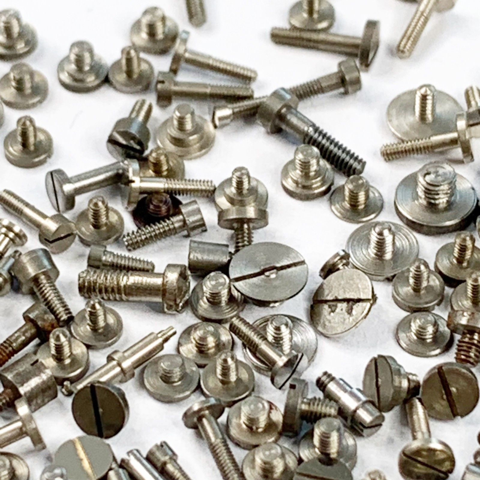 100 Watch Screws Pocket Wrist Parts Watchmaker Repair Assorted Job Lot Steampunk
