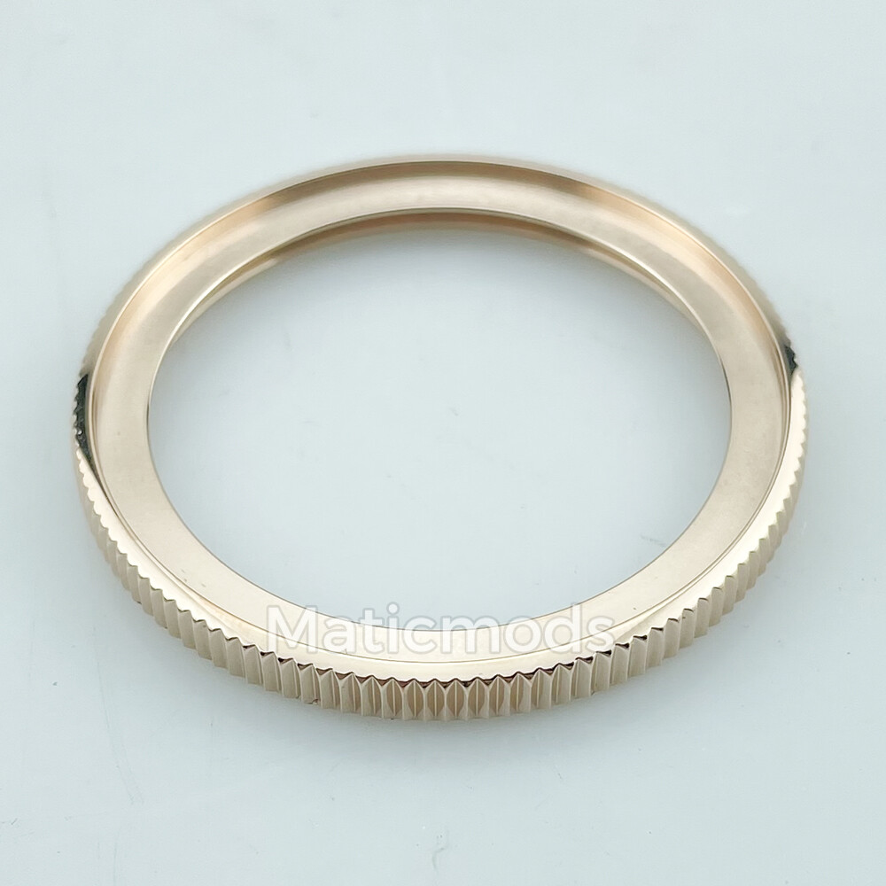 SKX007 SKX009 SKX011 SRPD Coin Edge Bezel Rose Gold 316L Steel 120 Clicks