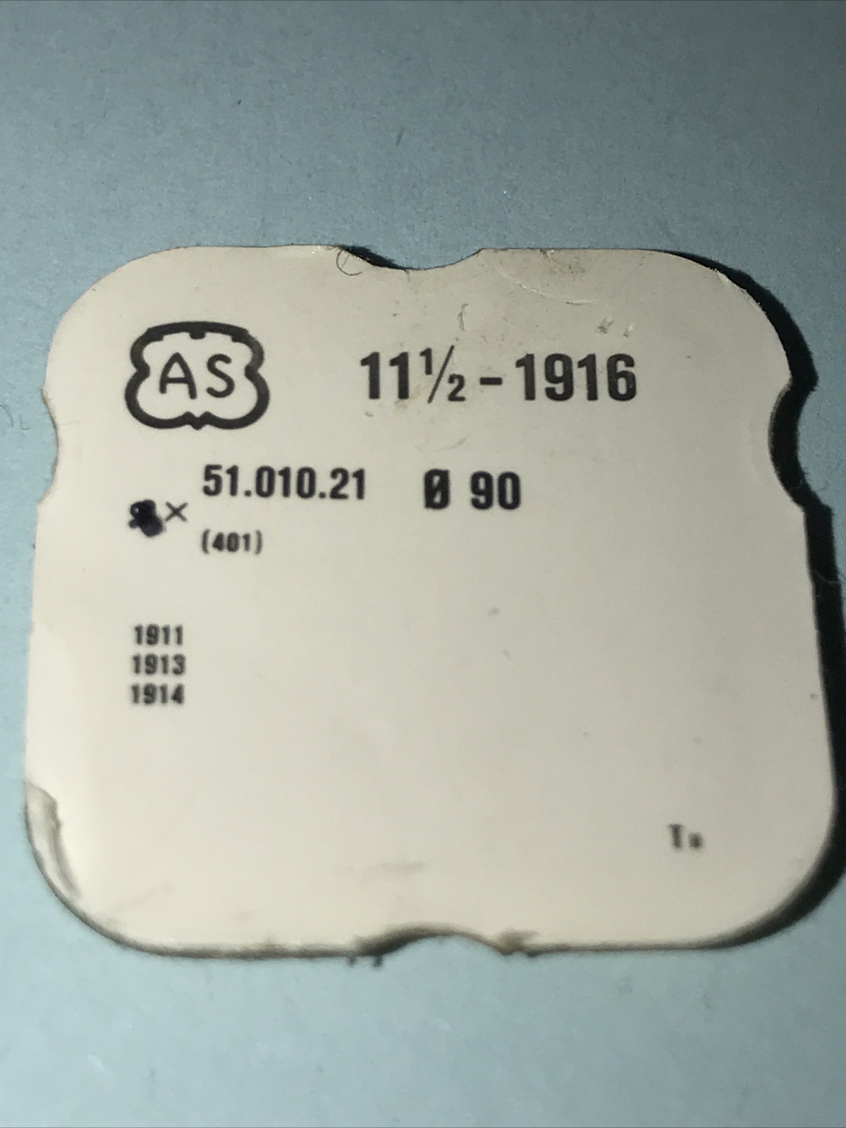 AS 1916, 1911, 1913, 1914 +more see pack lid in pic Winding Stem 401 Ronda 1724