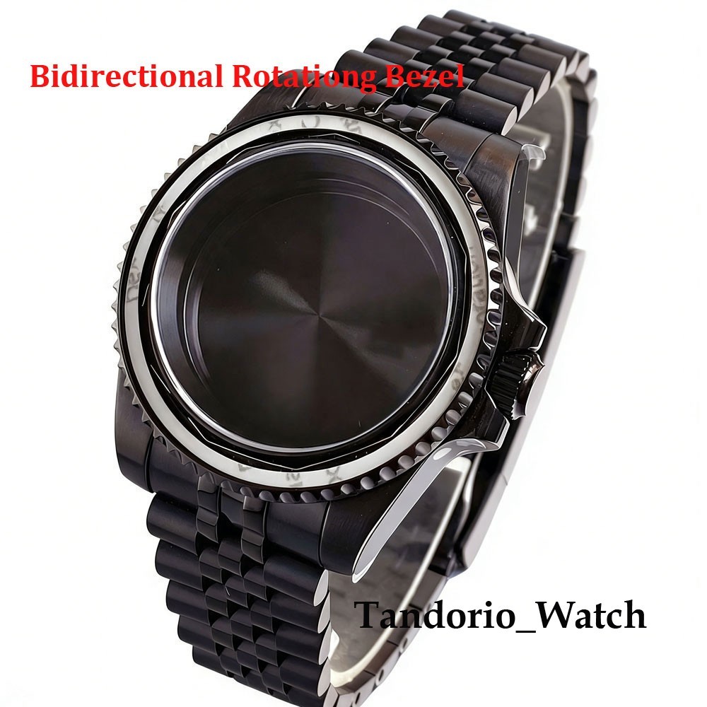 40mm Bi-directional Rotating Belze Diver Watch Case For NH34 NH35 PT5000 Miyota