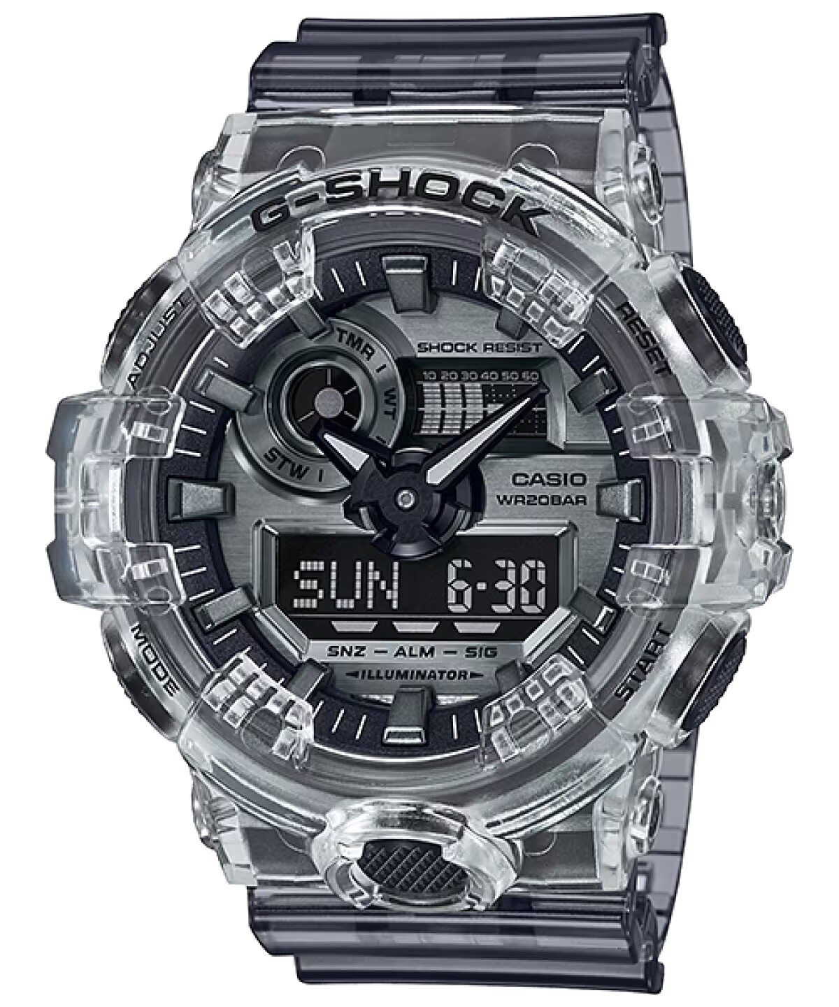 Genuine Casio G-Shock GA-700SK GA-700SKC clear translucent resin watch bezel