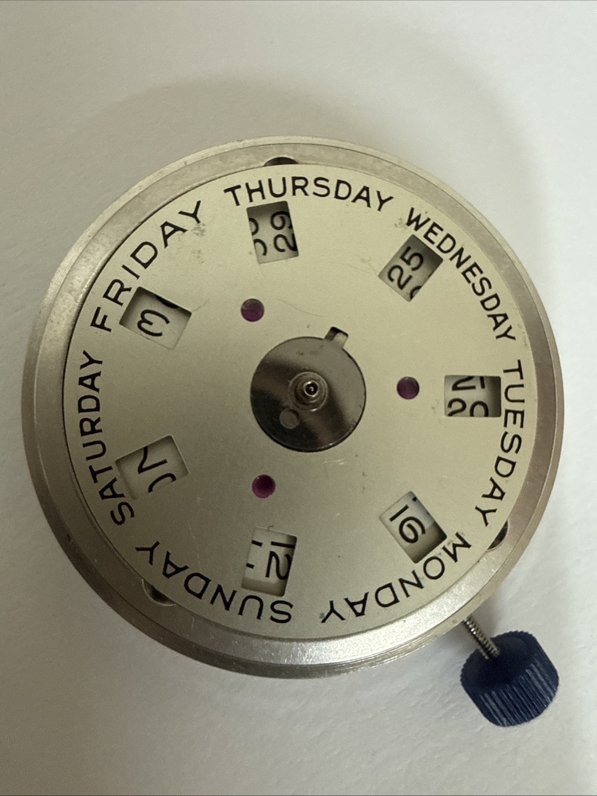 GENUINE Rolex 1556 Non Quick Set Complete Movement Perfect Working Condition