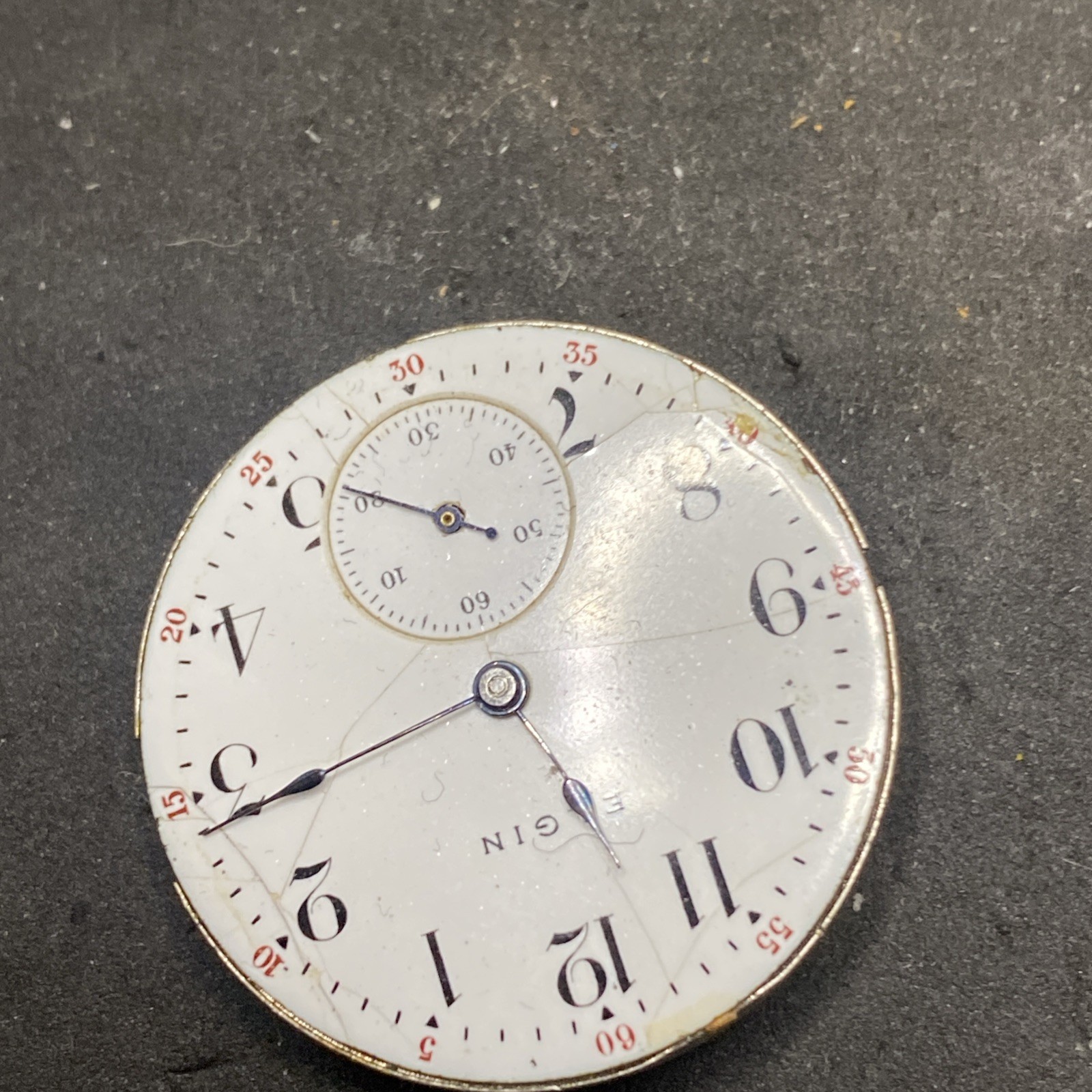 Elgin Grade 318 Pocket Watch Movement Size 0s 15j Model 2 Hunter Repair F8821