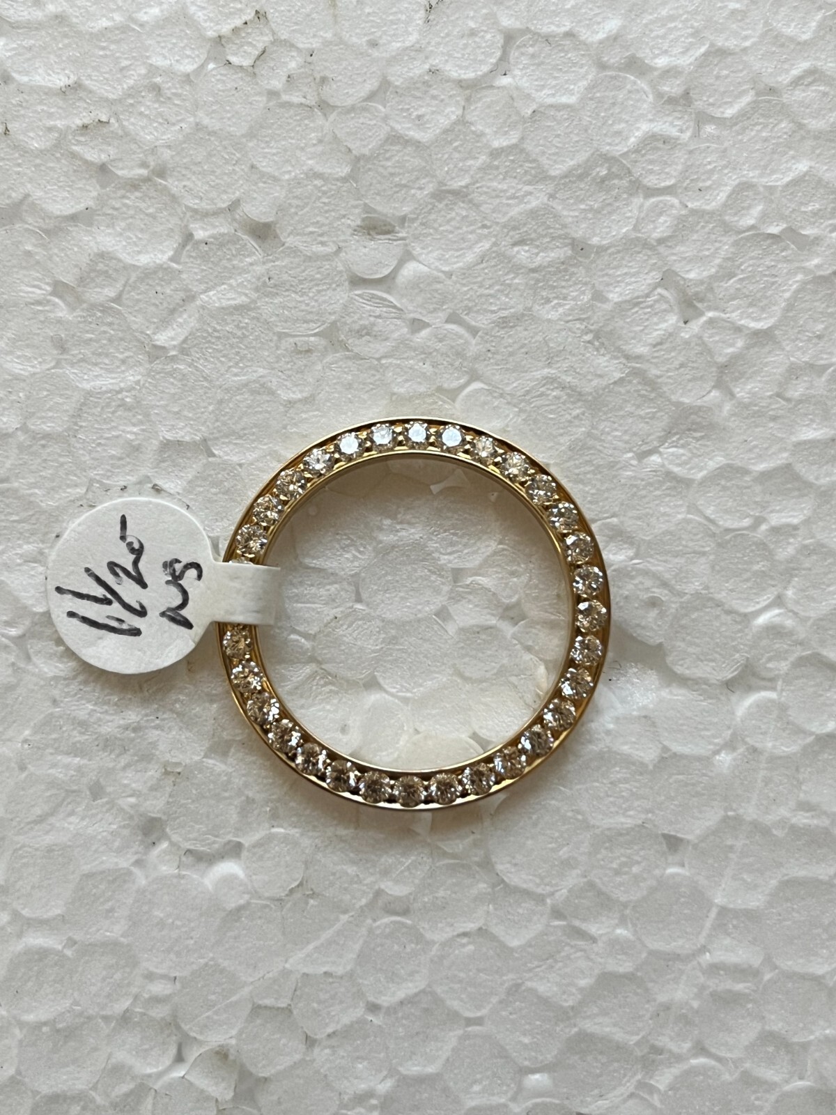 BEAD SET DIAMOND BEZEL FOR ROLEX 6516, 6517, 6519, 6916, 6917, 6919, 6927 18KY