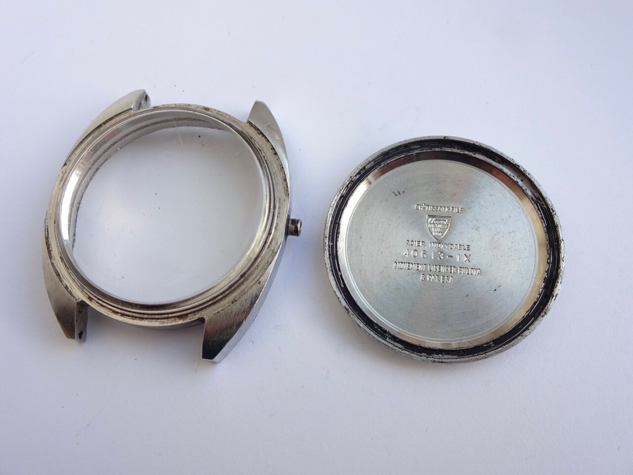 Tissot Tissonic 40613-1X Case Parts cal 2010 (ESA9162) Tuning ForkWatch (1235B)