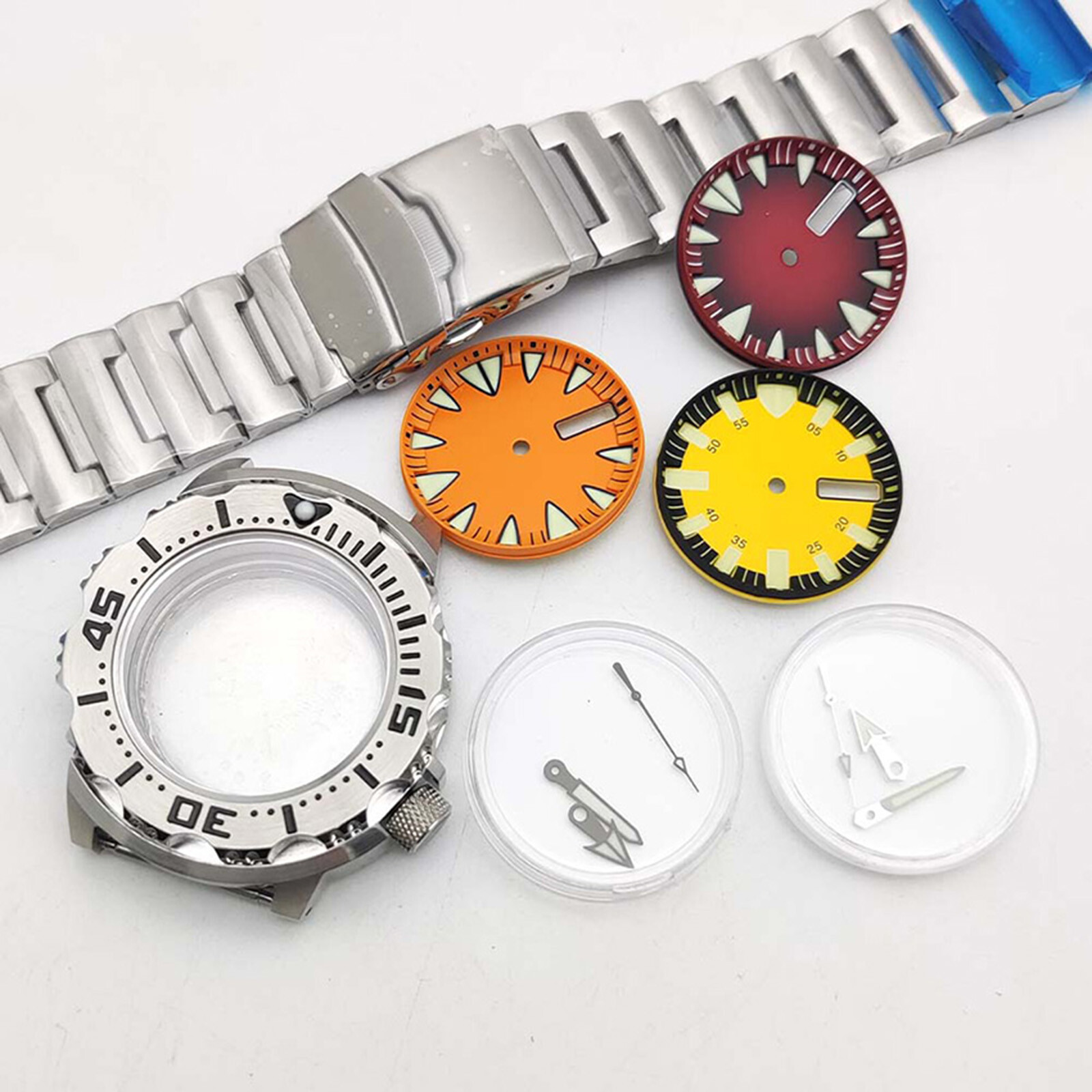 42MM Monster Watch Case Band Accessories for NH35/NH36/NH38/NH70/4R Movement