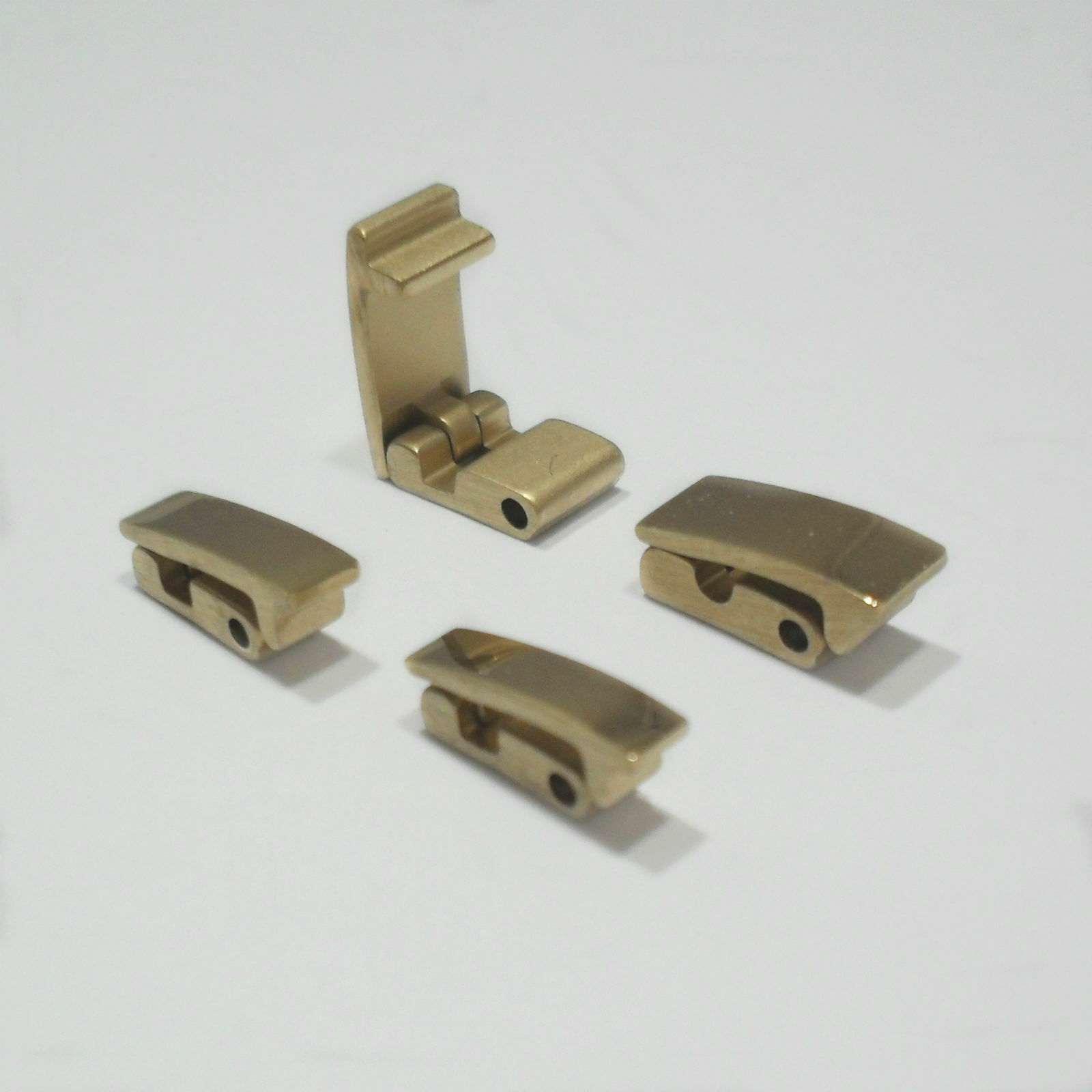 Fold Over Watch Bracelet Clasp Replacement Catch Gold Plated Steel Gate Fastener