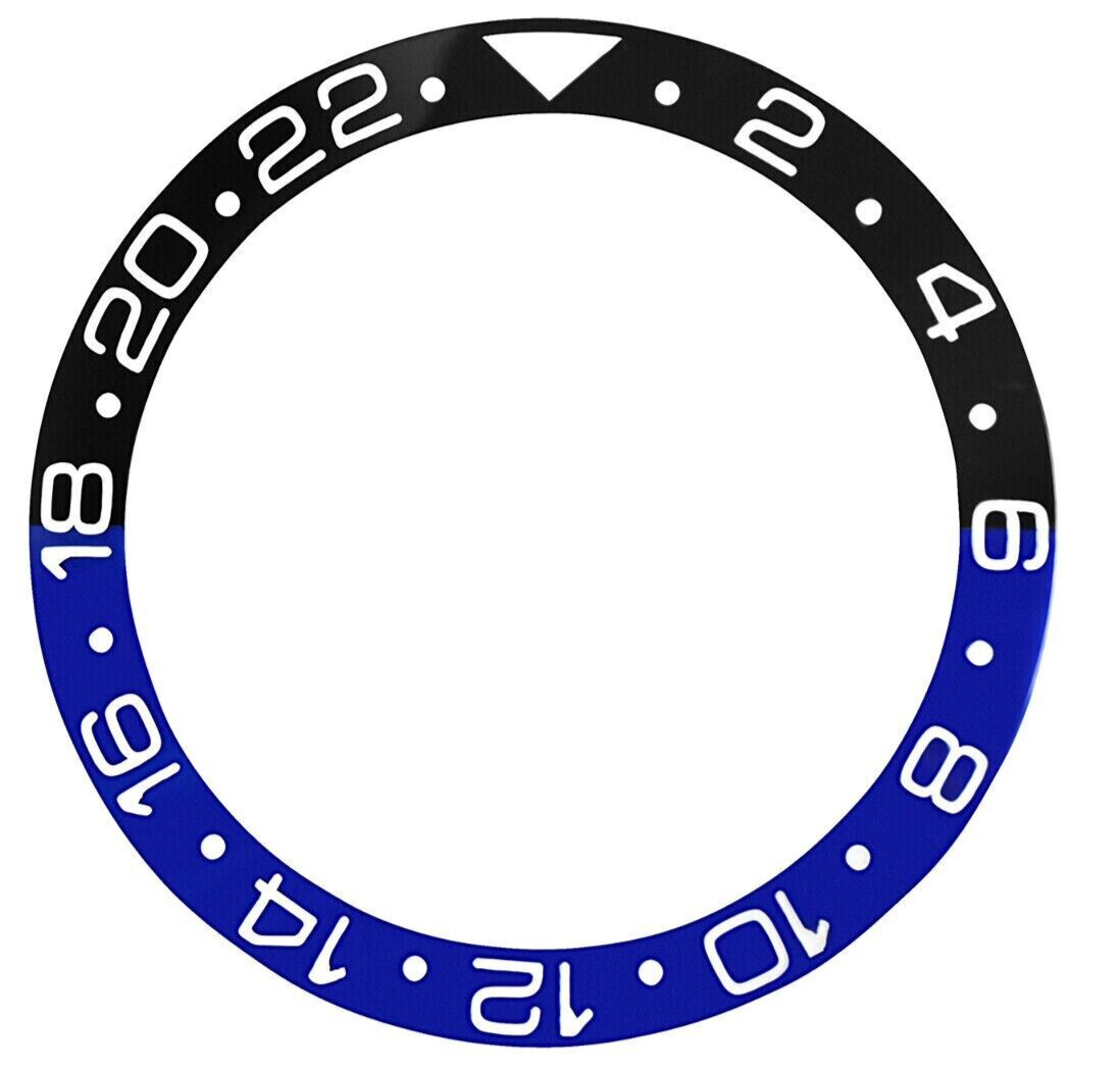 BEZEL INSERTER CERAMIC BLUE/BLACK 39.9×31.9 mm