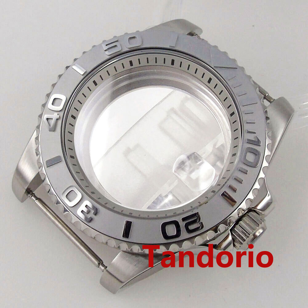 20ATM Sapphire Glass 40mm Watch Case 120 Clicks Fit NH34 NH35 NH36 Ceramic Bezel