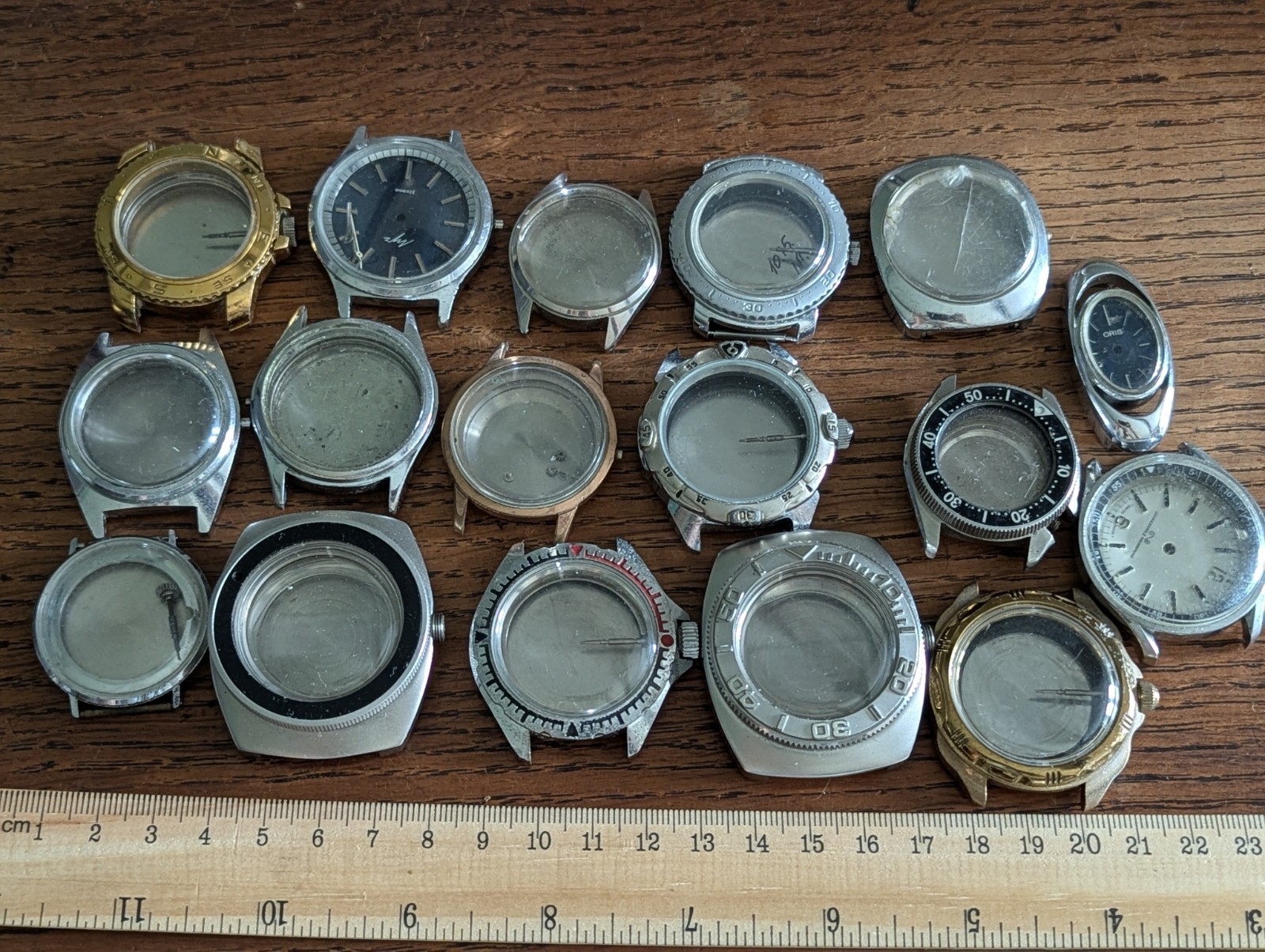 Watch Cases, Used, for Parts / Spares Mostly Vostok, Mixed Lot, Watchmaker #S822