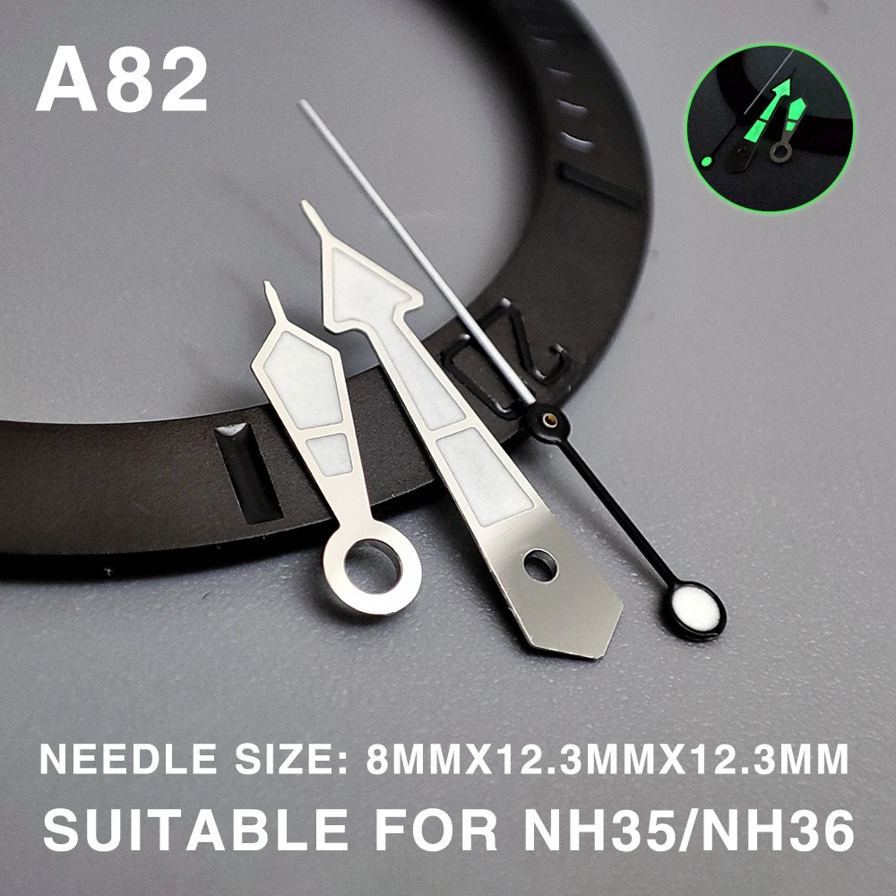 Watch Luminous Pointers Green & Blue Hands For NH35 NH36 4R36 Movement