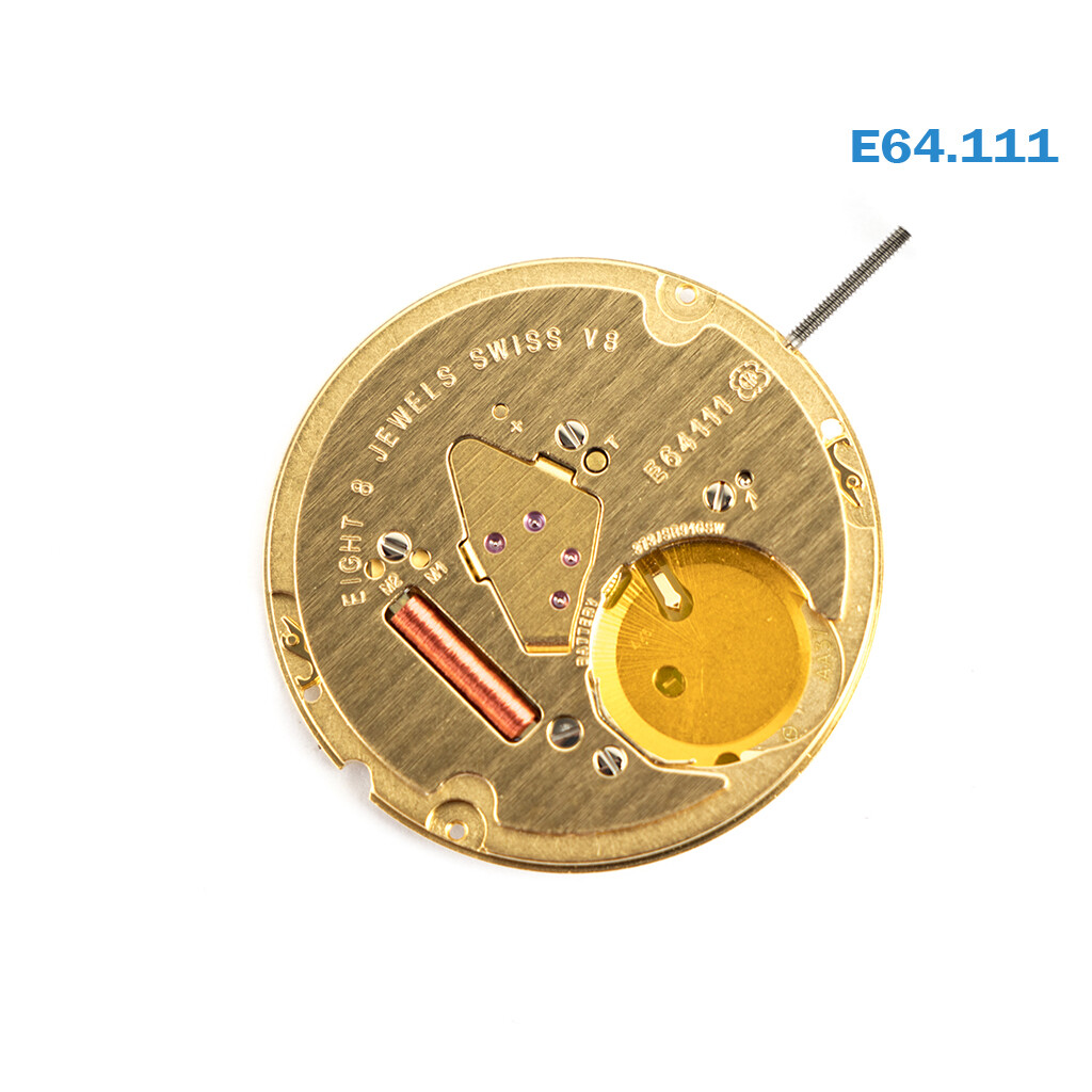 ETA E64.111 SWISS MOVEMENT Replacement FOR ETA 255.111 , WHITE DATE Disk AT 3.