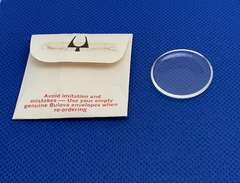 Genuine Bulova Accutron Part # 1453 Snap Dome Waterproof Watch Crystal 26.1mm