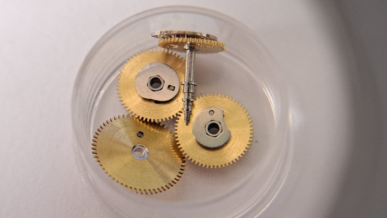 Rolex lot of parts: reversers driving wheel click balance cock bridge pallet for
