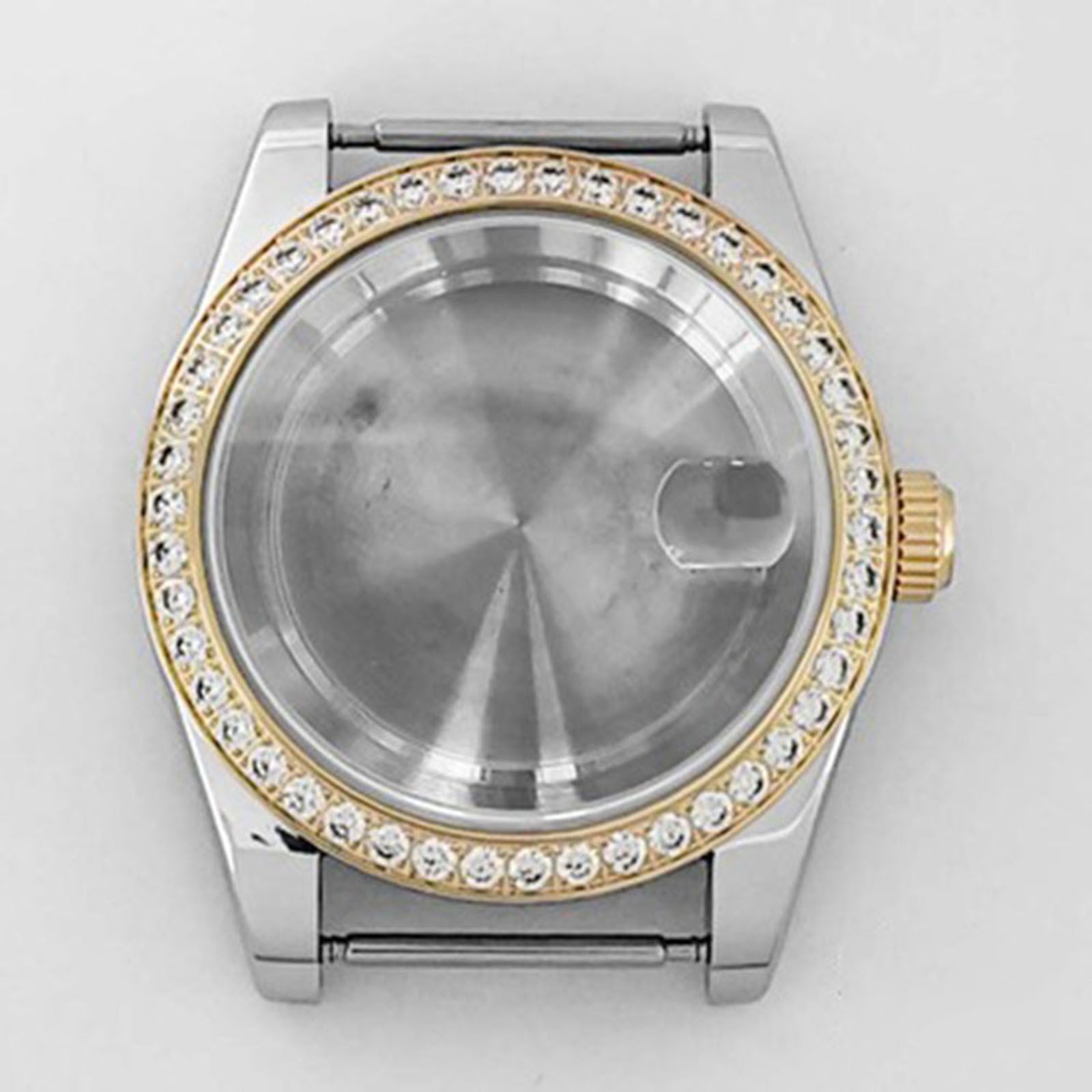 39mm Stainless Steel Watch Case Modified With Watch Part For Nh35/36 Movement