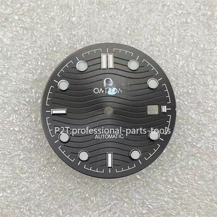 DIY 31mm Luminous Watch Dial Suitable for 2836 / 8215 Movement Seamaster 300
