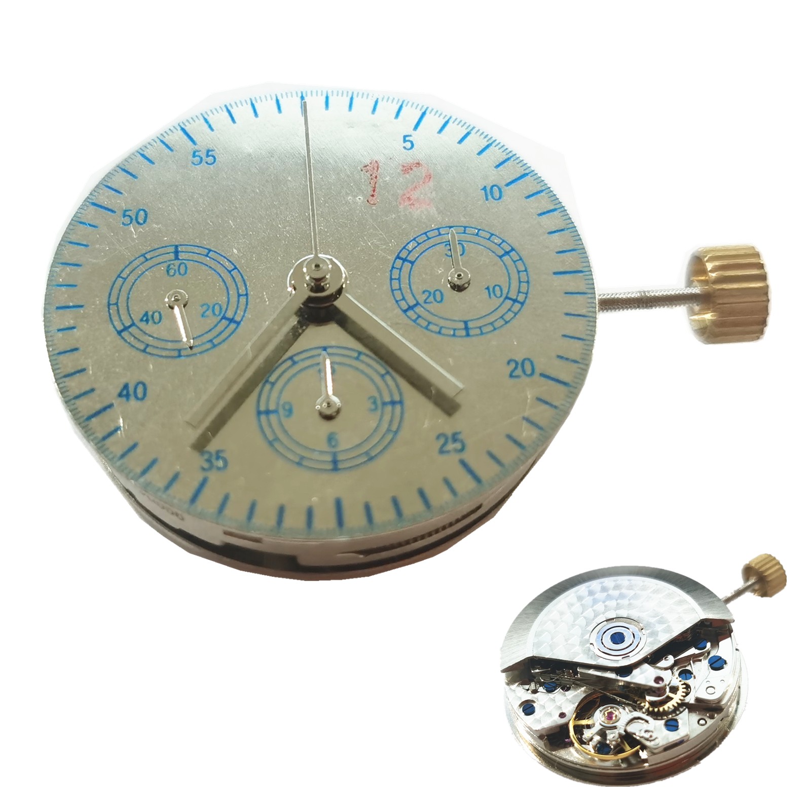 Replace Automatic Mechanical Watch Movement Small Second @9 For ETA 7753 7750