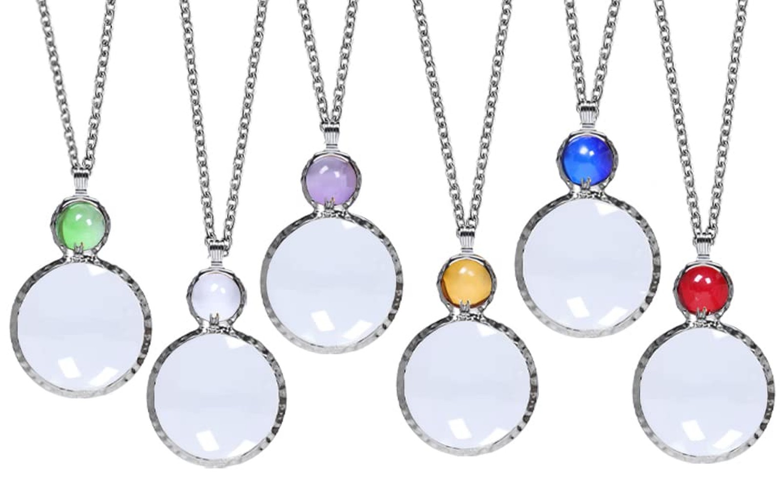 Magnifying Glass Necklace,Jiulory 10x Long Chain Glass Lens Magnifier Mama Ne…