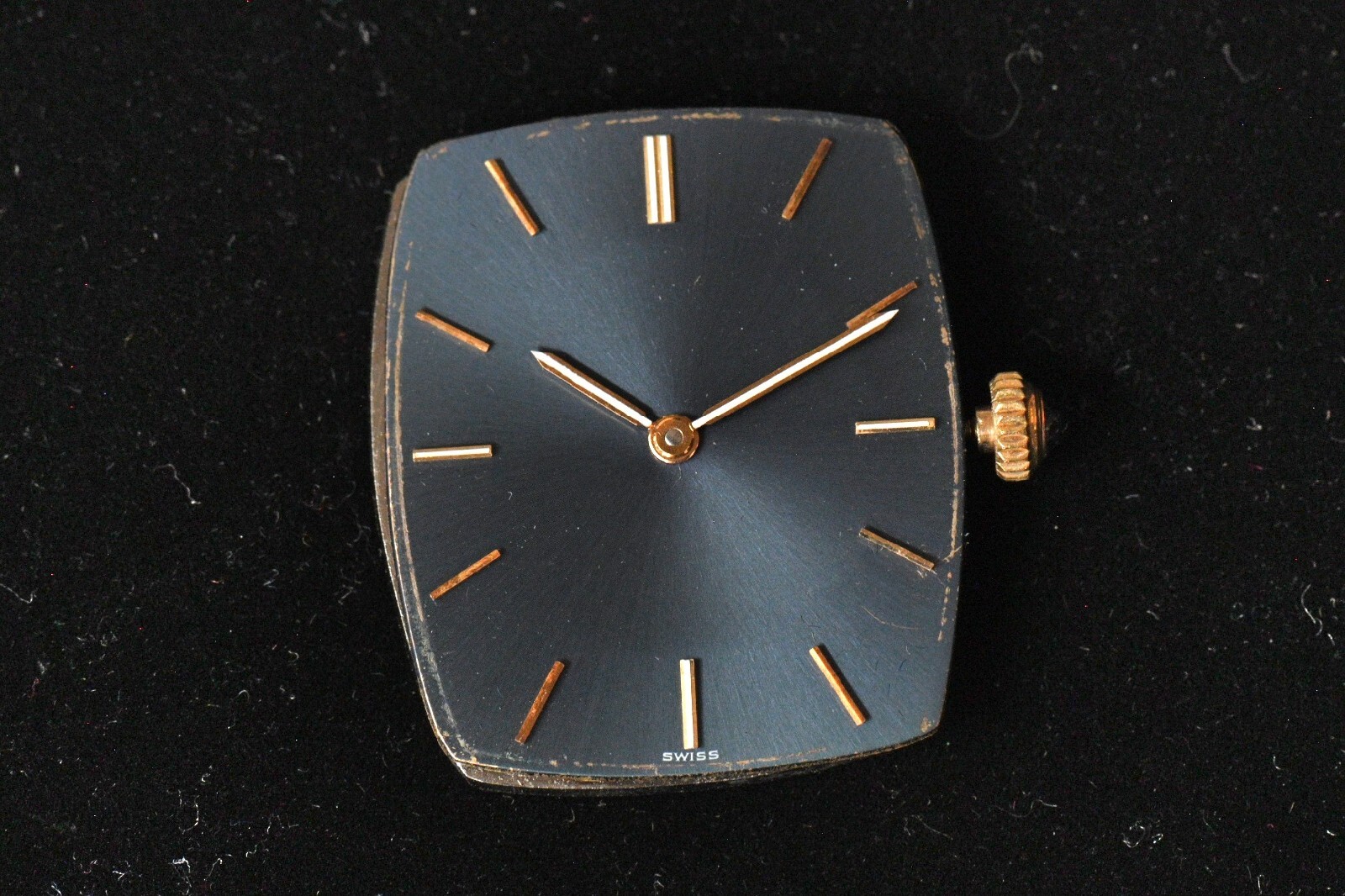 Genuine Concord Cal 259 Manual Movement Hands Blue Dial Non Working