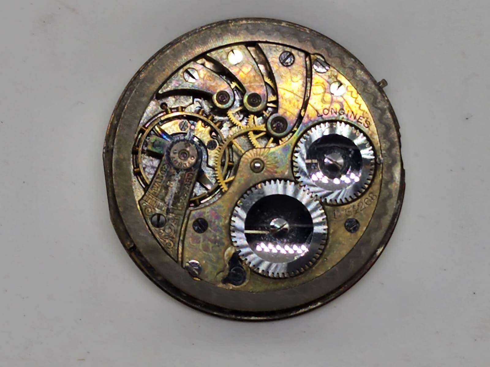 Longines Pocket Watch Complete Movement – Manual wind movement with enamel dial