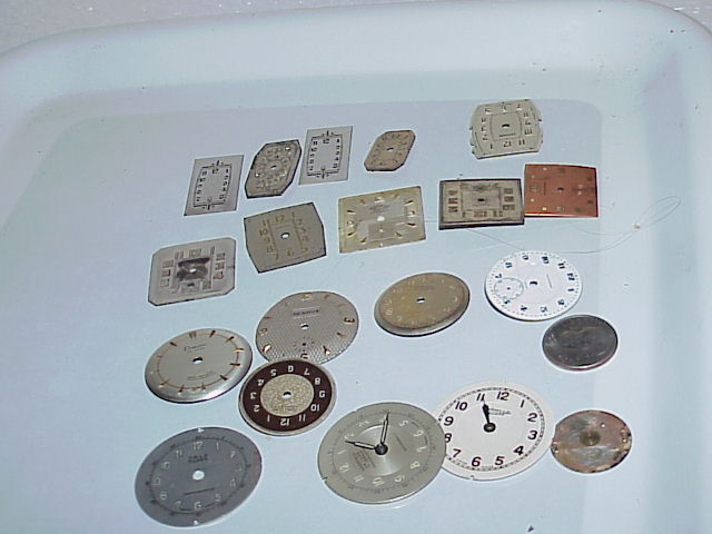 18 Assorted Wrist Watch Dials for Steampunk or Altered Art Projects parts rep K