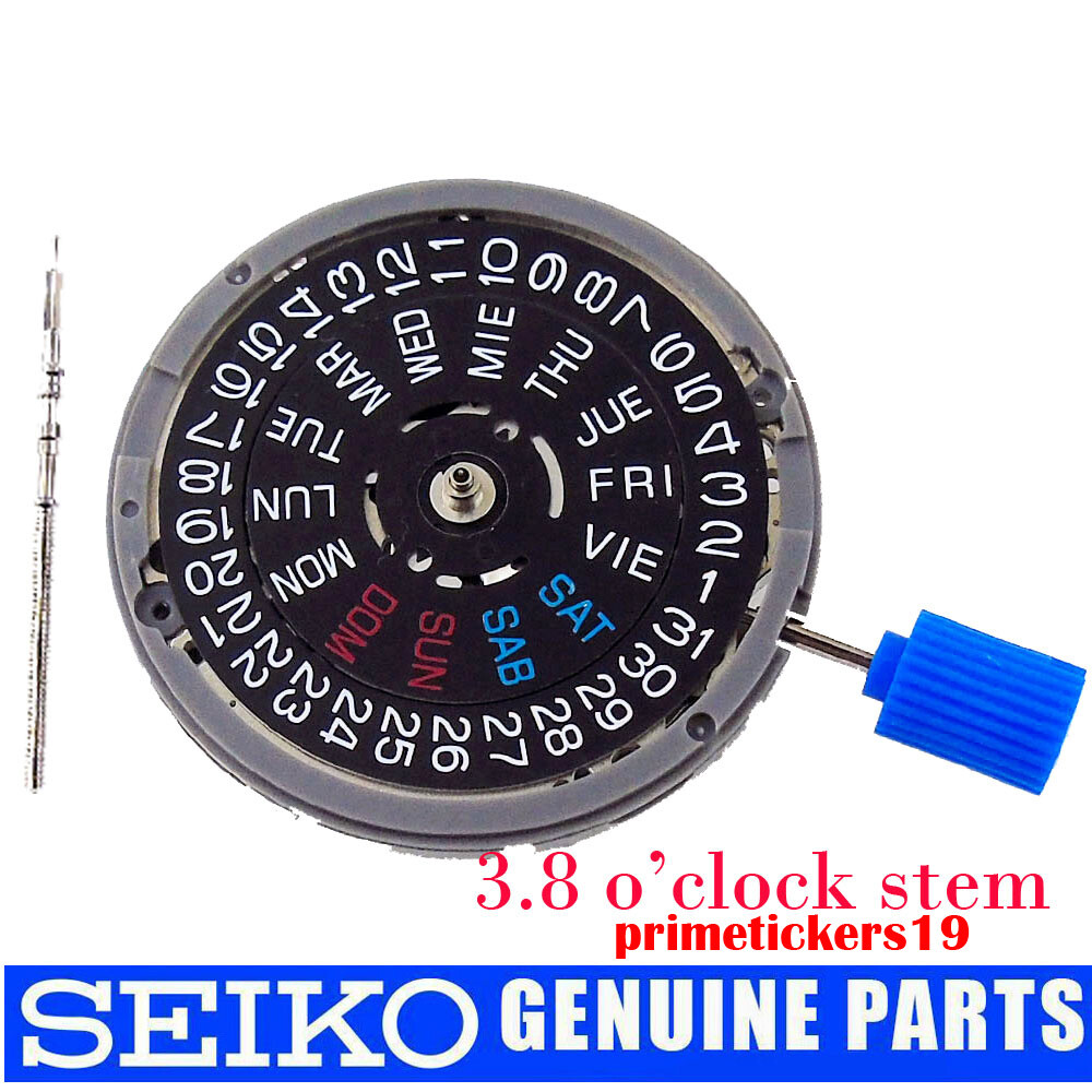 Genuine NH36A Watch Automatic Movement English Spanish Week Date Display Wheel