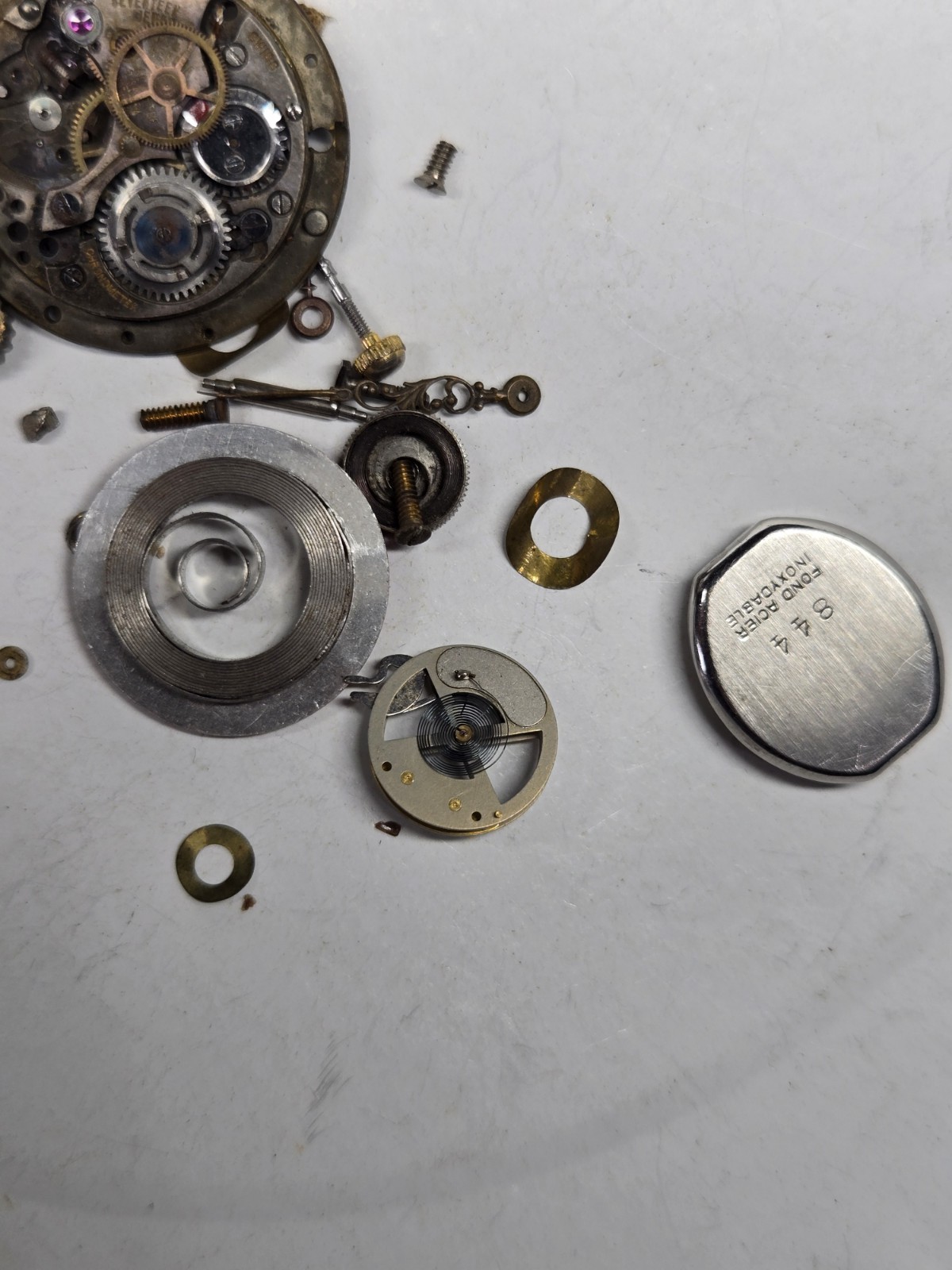 mens watch parts lot watchmaker pocket elgin 555 pilgram waltham bench sweeps