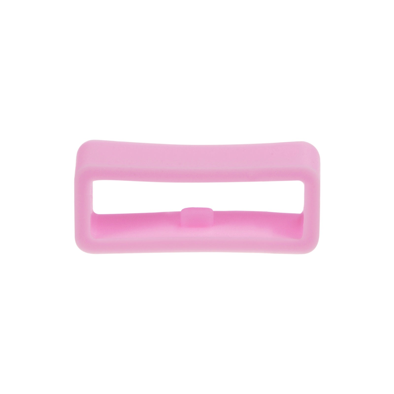 6pcs Watch Strap Loop Fastener Rings 18mm Rubber Watch Holder Keeper Pink