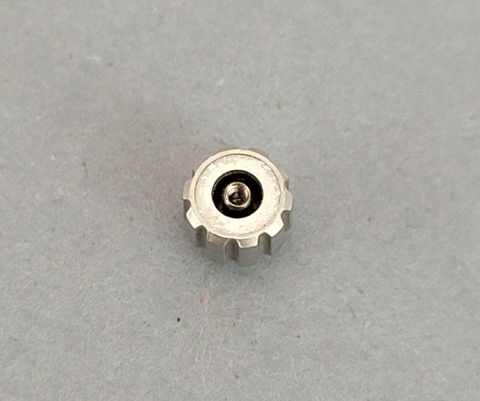 Original Breitling 4.4mm steel Crown for Aerospace models ref. F56060, F56062