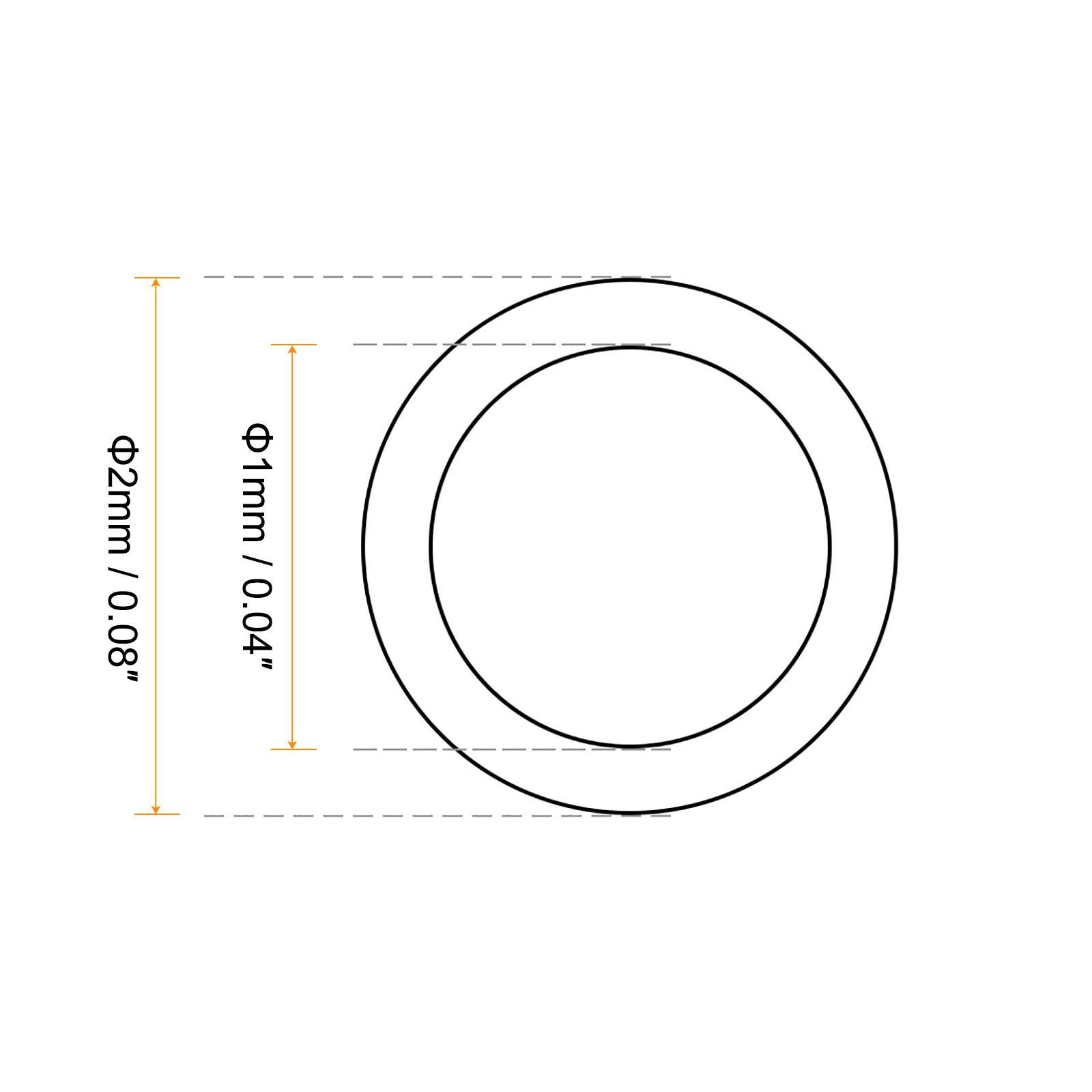 50Pcs 2mm Seal O-Ring Rubber, Watches Gaskets O-Ring Tiny Crown-O-Ring