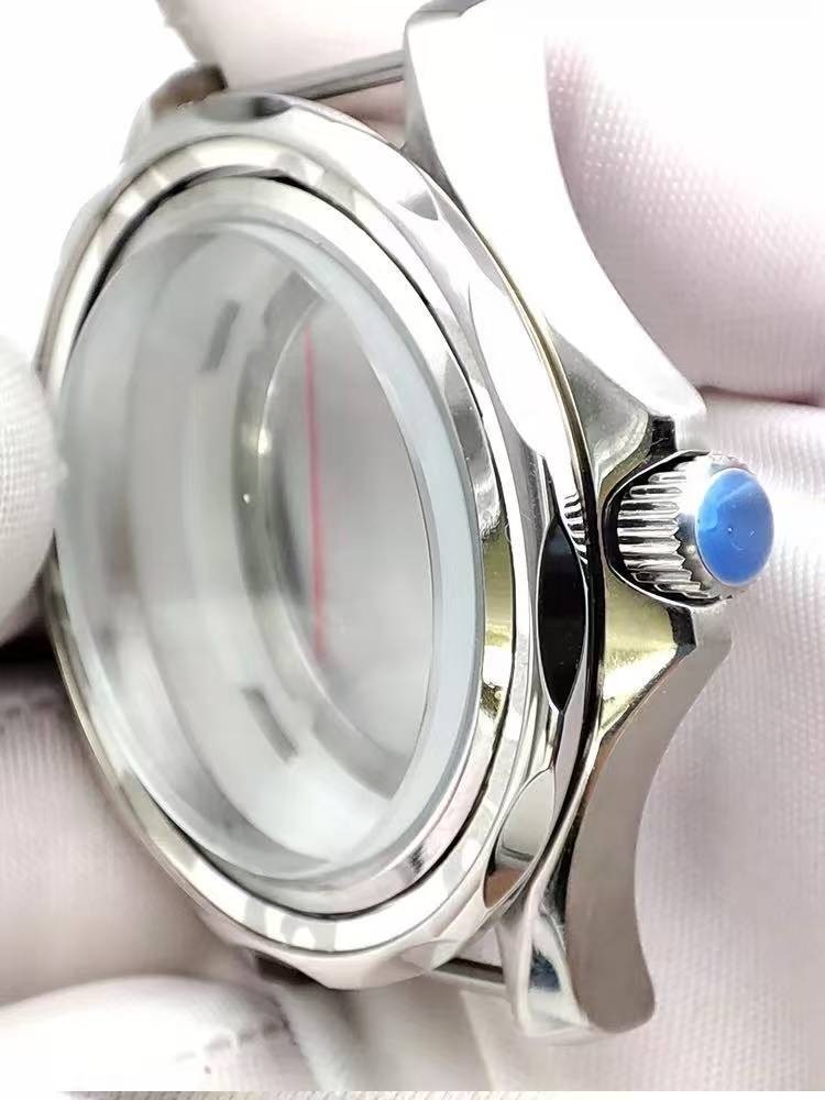 41mm NH35 NH36 Watch Case Ceramic Bezel Exhibition Caseback Stainless Steel