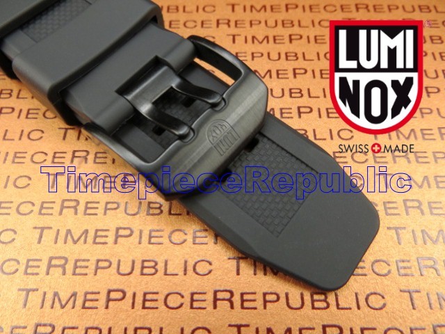 LUMINOX 23mm Rubber Strap X Watch Band 3050 3950 Colormark Navy Seal BK Buckle