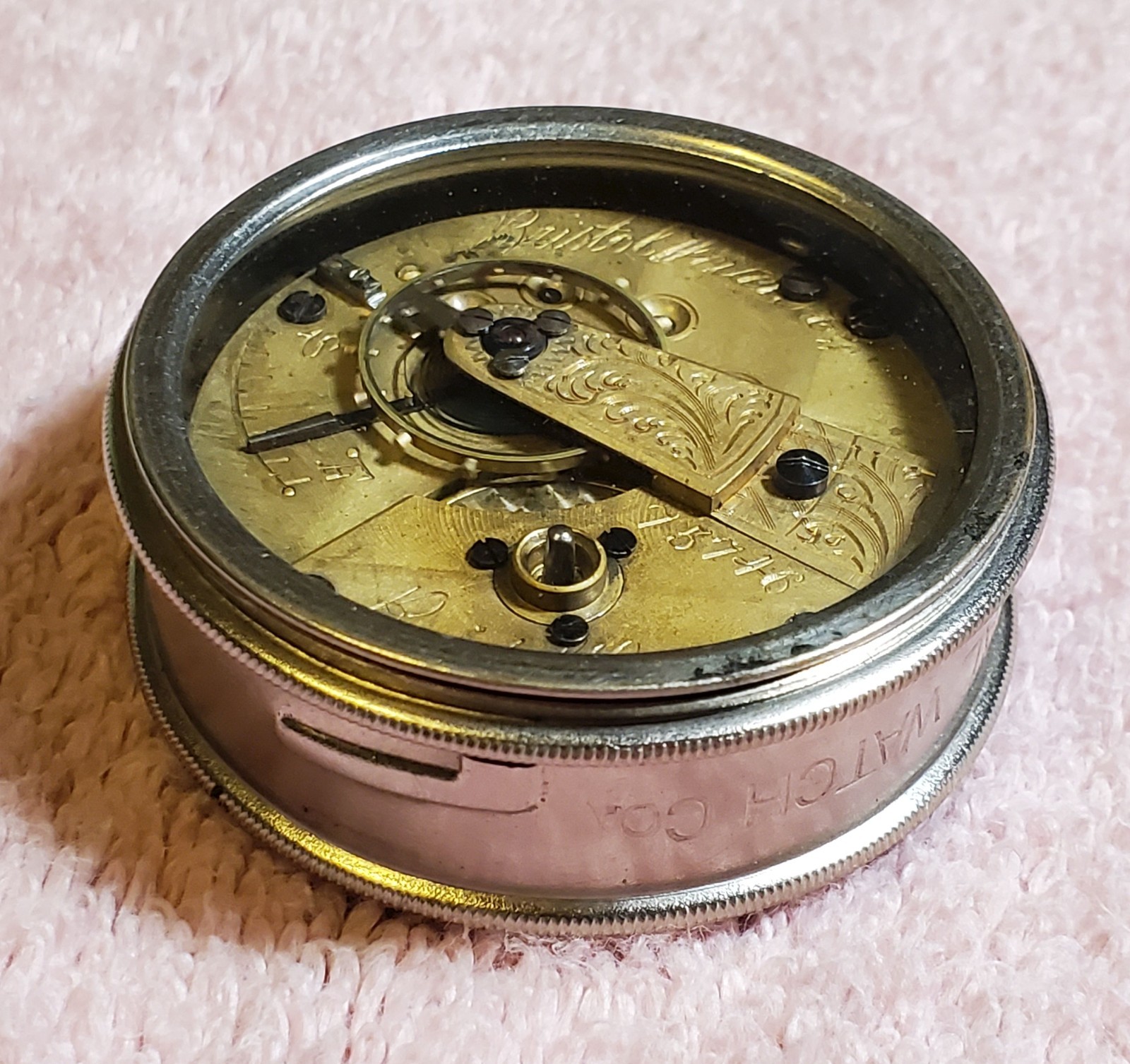 Bristol Watch Co. Swiss Copy Of PS Bartlett Model 1857 18s 11j KW/KS Movement