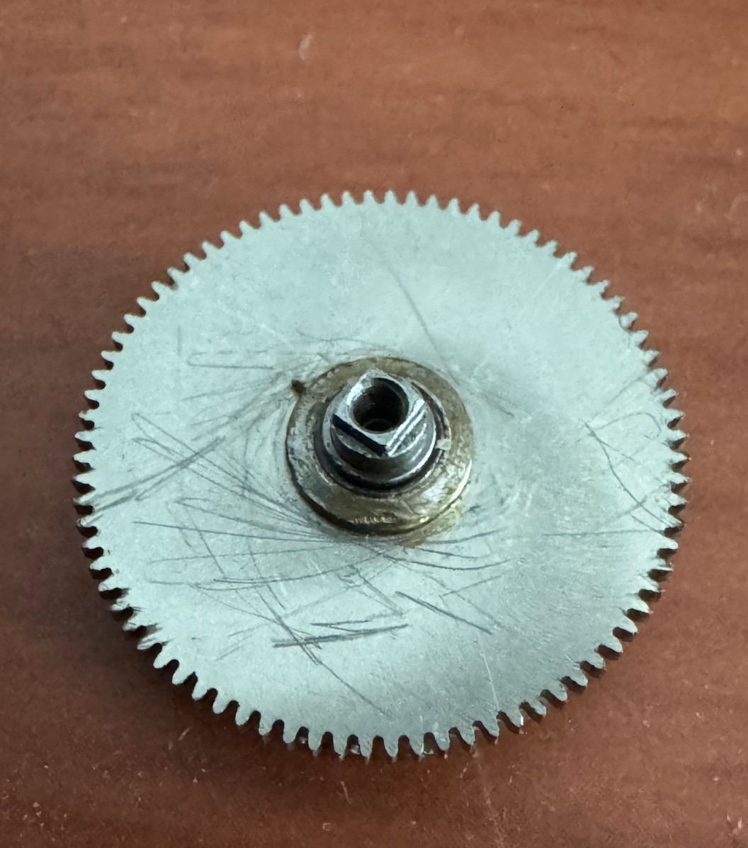 VINTAGE COMPLETE BARREL W/ GOOD MAINSPRING FOR 18 SIZE WALTHAM CRESCENT ST. 1892