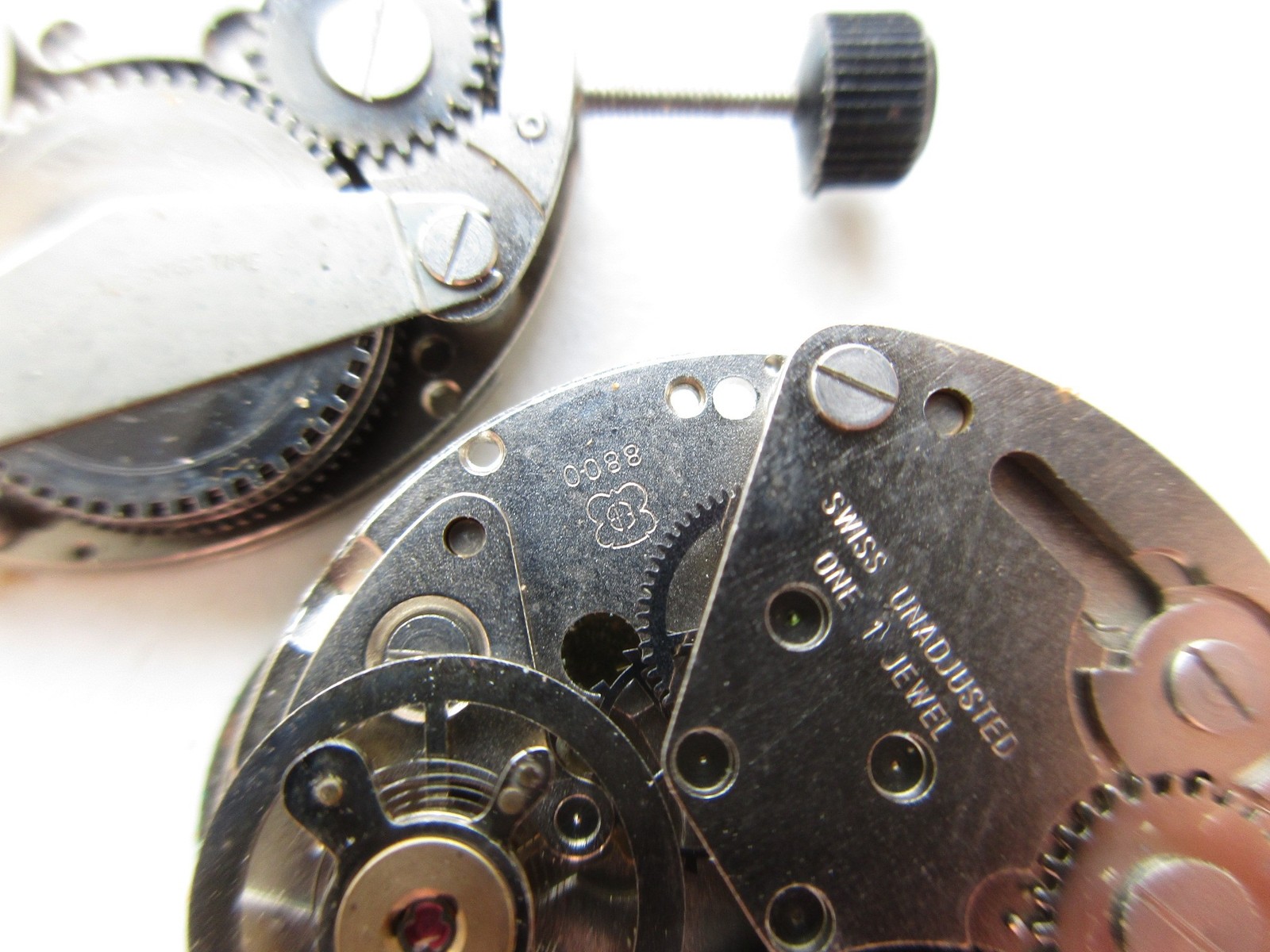 EB Bettlach cal. 8800 Swiss watch movements – direct read disks – for parts