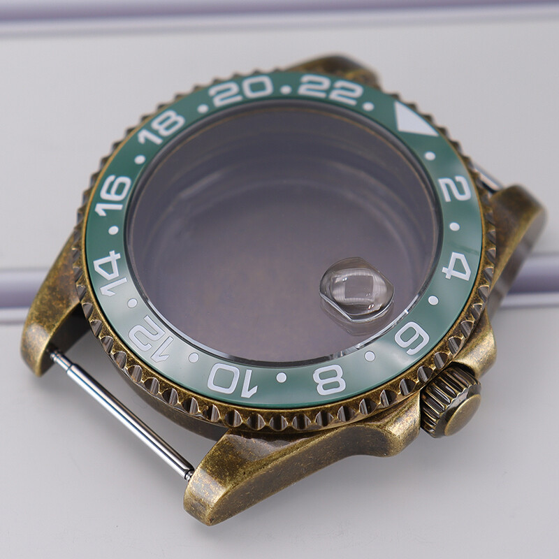 Bronze 40mm Retro Watch Cases Accessory stainless steel For Seiko nh35 Movement