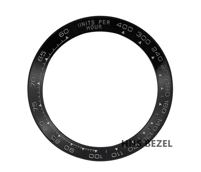 CERAMIC BEZEL FOR ROLEX DAYTONA 16500 16520 116500 116520 BLACK WHITE ENGRAVED