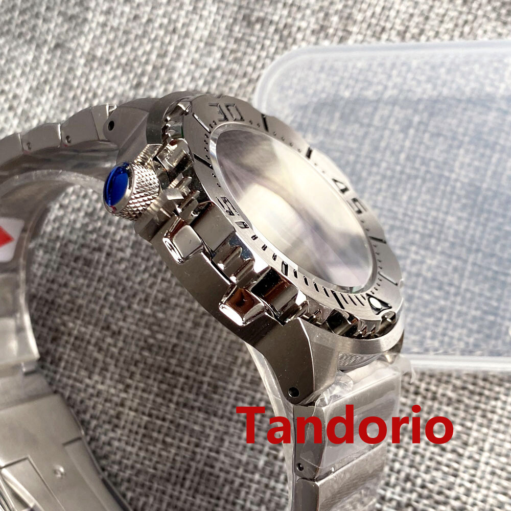 42mm AR Sapphire Crystal Watch Case for NH34 NH35A NH36 200M Monster 3.8 o’clock