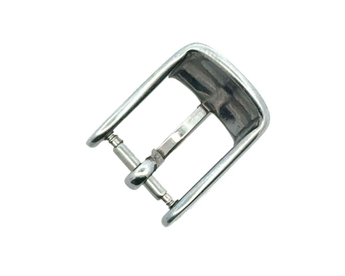 10mm Michele Silver Tone Stainless Steel Buckle Clasp